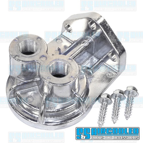 Oil Filter Adapter, 3/8in Up Ports Oil Filter Adapter, 3/8in Up Ports