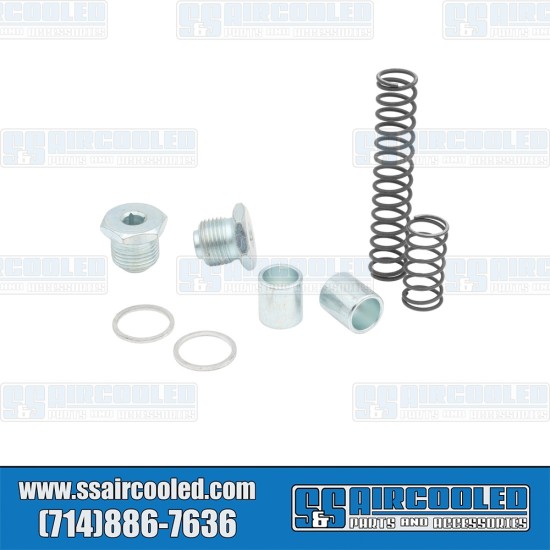 EMPI VW Oil Pressure Booster Kit, OE Style Springs, Duel Relief, AC101021B EMPI VW Oil Pressure Booster Kit, OE Style Springs, Duel Relief, AC101021B