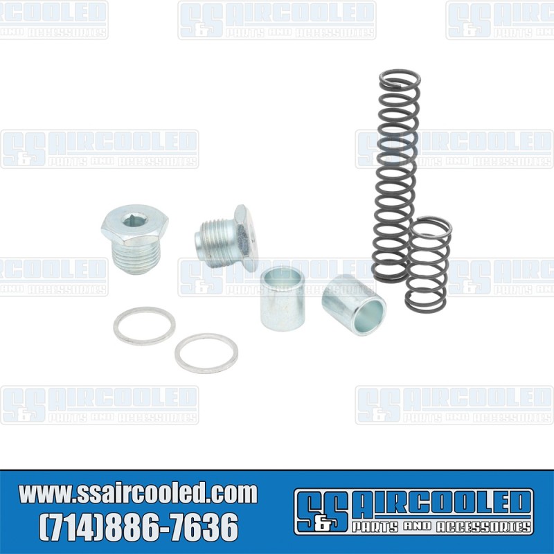 EMPI VW Oil Pressure Booster Kit, OE Style Springs, Dual Relief, AC101021B EMPI VW Oil Pressure Booster Kit, OE Style Springs, Dual Relief, AC101021B