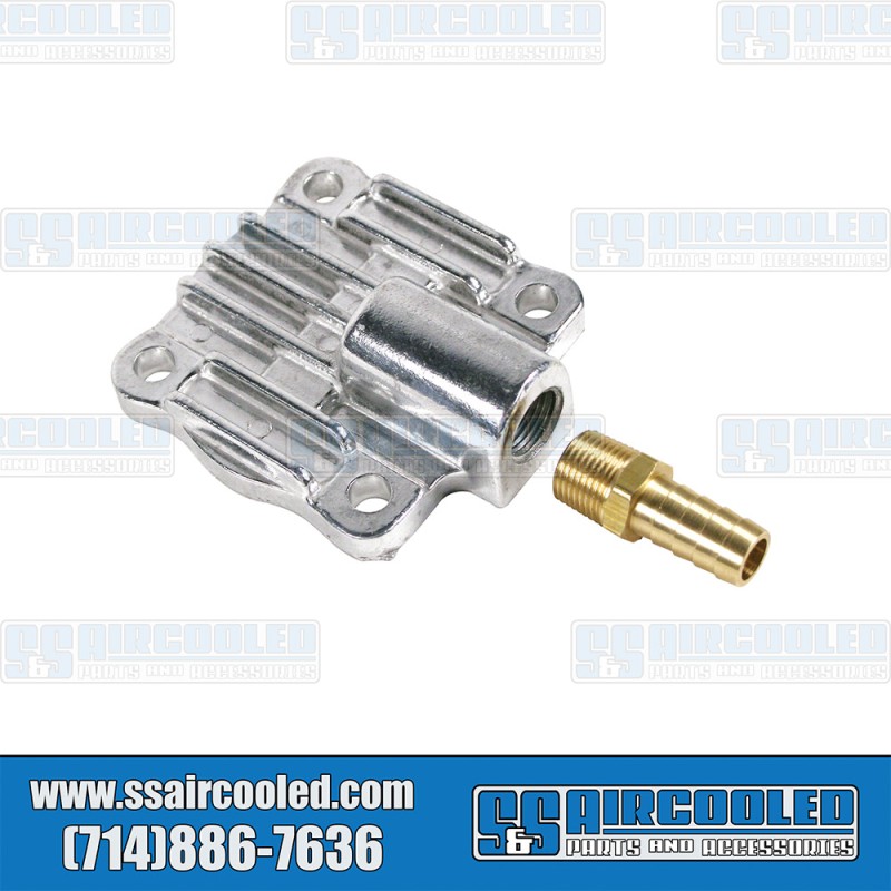 EMPI VW Oil Pump Cover, 8mm Studs, Full Flow Style, Aluminum, 00-9226-0