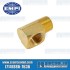 Oil Hose Fittings, 3/8 NPT Female to 3/8 NPT Male, 90 Deg, Brass