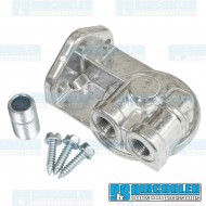 Oil Filter Adapter, 3/8in Left Ports Oil Filter Adapter, 3/8in Left Ports