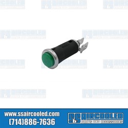 Dash Indicator/Warning Light, 3/8" Lens, Green Dash Indicator/Warning Light, 3/8" Lens, Green