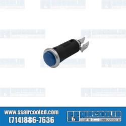 Dash Indicator/Warning Light, 3/8" Lens, Blue Dash Indicator/Warning Light, 3/8" Lens, Blue