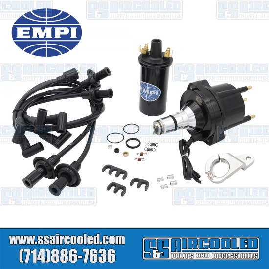 EMPI VW Ignition Kit, HEI Distributor, Coil & Spark Plug Wires, 00-9442-0