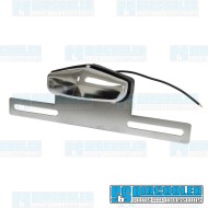 License Plate Light Housing, Universal, Chrome