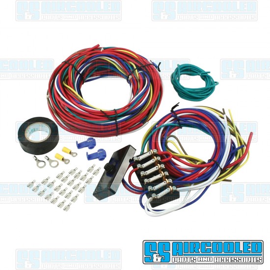 EMPI VW Wiring Harness, Universal w/Fuse Box, 00-9466-0