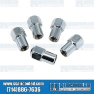Lug Nuts, M12-1.5, Mag Style, Chrome