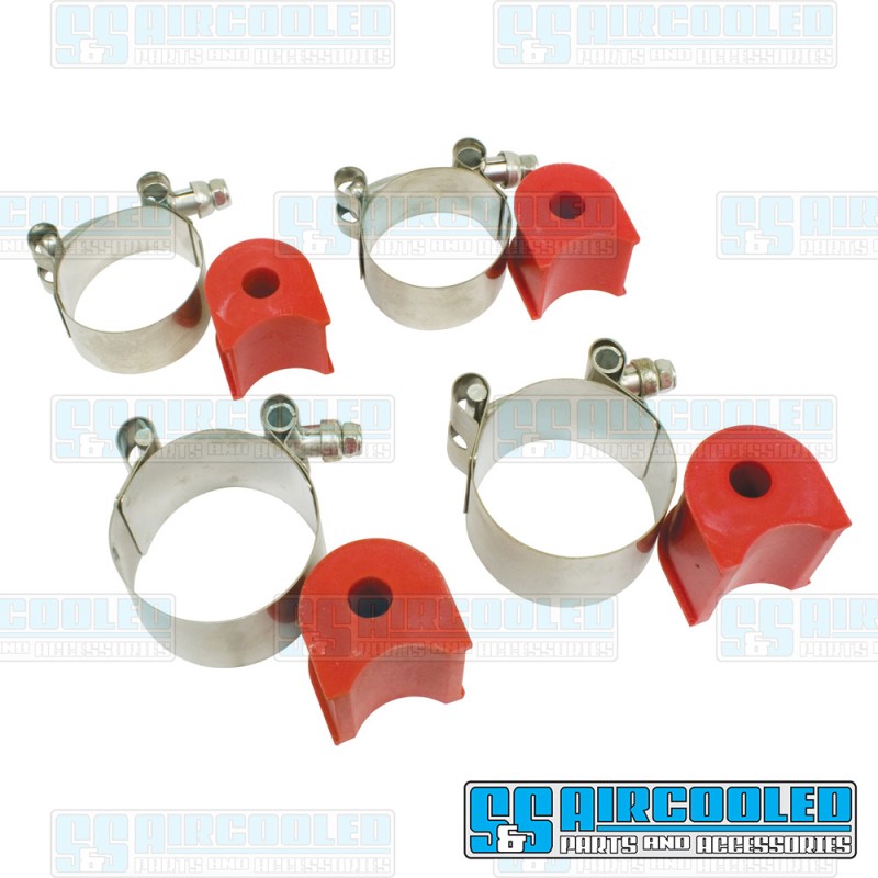 EMPI VW Sway Bar Mounting Kit, Stock Bar, Front, Urethane Bushings, 00-9592-0 EMPI VW Sway Bar Mounting Kit, Stock Bar, Front, Urethane Bushings, 00-9592-0