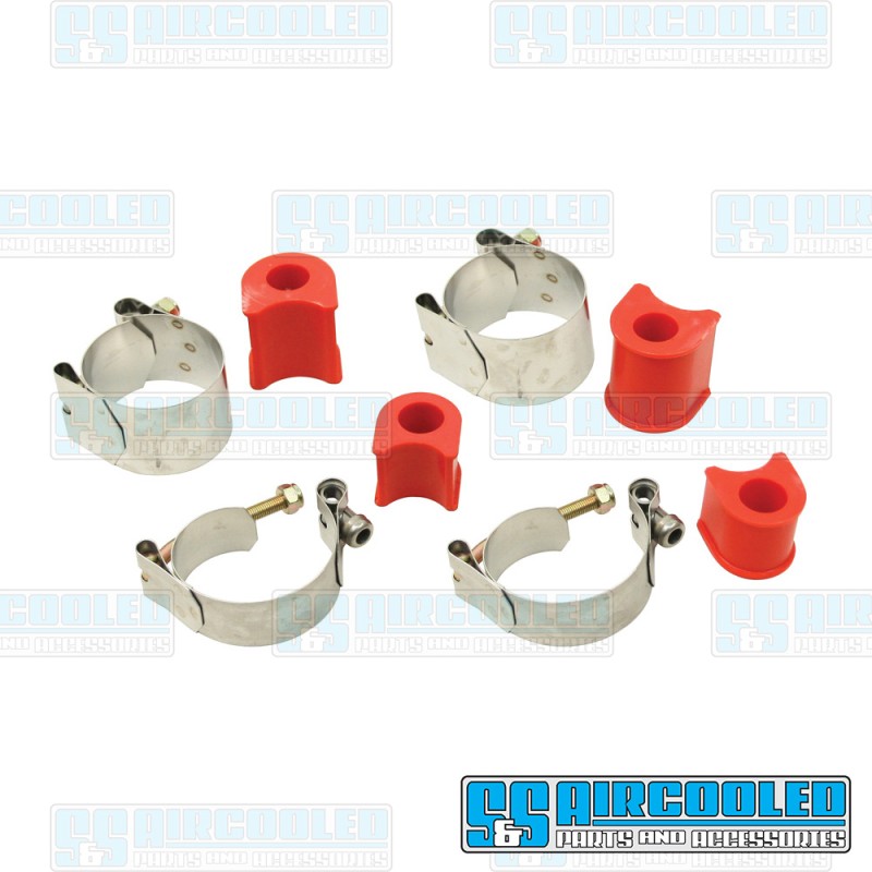 EMPI VW Sway Bar Mounting Kit, 3/4in. Dia. Bar, Front, Urethane Bushings, 00-9593-0 EMPI VW Sway Bar Mounting Kit, 3/4in. Dia. Bar, Front, Urethane Bushings, 00-9593-0