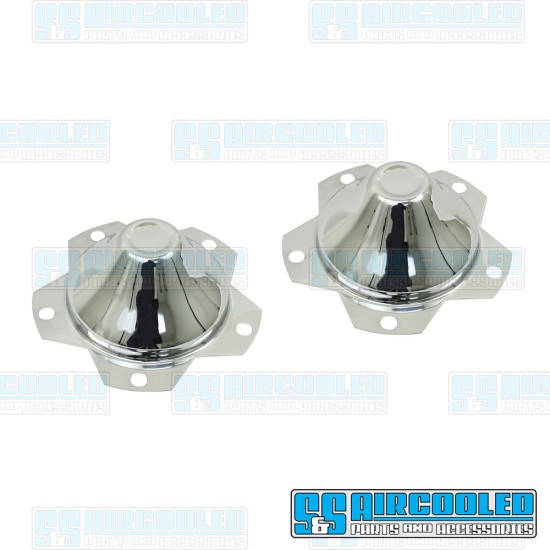  VW Center Cap, 5-Lug Steel Spoke Wheel, Chrome, 00-9623-0