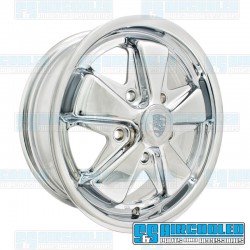 Wheel, Porsche 911 Alloy, 15x4.5, 5x130 Pattern, Chrome Wheel, Porsche 911 Alloy, 15x4.5, 5x130 Pattern, Chrome