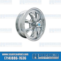 Wheel, GT-8, 8 Spoke, 15x5.5, 4x130 Pattern, Chrome Wheel, GT-8, 8 Spoke, 15x5.5, 4x130 Pattern, Chrome