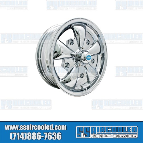 Wheel, GT-5, 5 Spoke, 15x5.5, 5x205 Pattern, Chrome