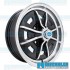 Wheel, Sprintstar, 15x5, 4x130 Pattern, Gloss Black w/Polished Spokes and Lip