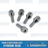 Lug Bolts, M12-1.5x24mm, 60° Taper, Chrome