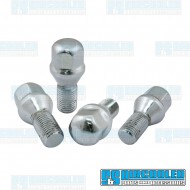Lug Bolts, M14-1.5x24mm, 60° Taper, Chrome Lug Bolts, M14-1.5x24mm, 60° Taper, Chrome