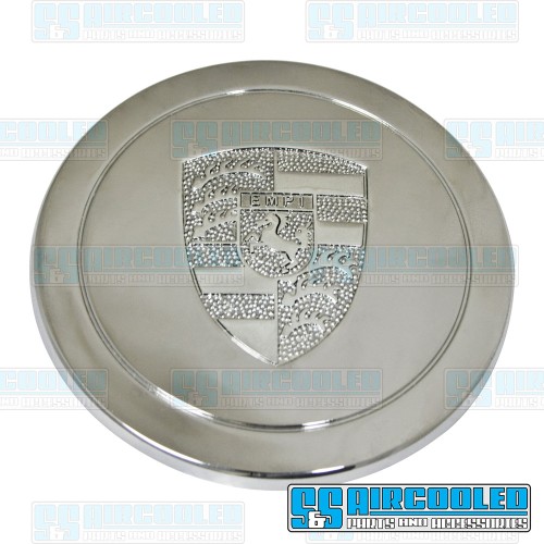 Center Cap, 911 Alloy/Gasser, Short, Chrome