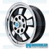 Wheel, Riviera, 15x5.5, 4x130 Pattern, Gloss Black w/Polished Spokes & Lip