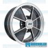 Wheel, BRM, 15x4.5, 4x130 Pattern, Gloss Black w/Polished Lip