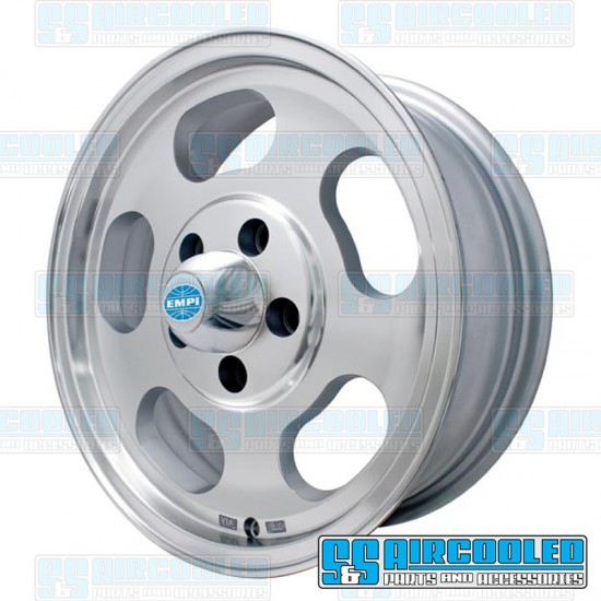 EMPI Wheel, Dish, 15x5.5, 5x112 Pattern, Machine Finish EMPI Wheel, Dish, 15x5.5, 5x112 Pattern, Machine Finish