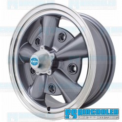 Wheel, 5-Rib, 15x5.5, 5x205 Pattern, Anthracite w/Polished Lip Wheel, 5-Rib, 15x5.5, 5x205 Pattern, Anthracite w/Polished Lip