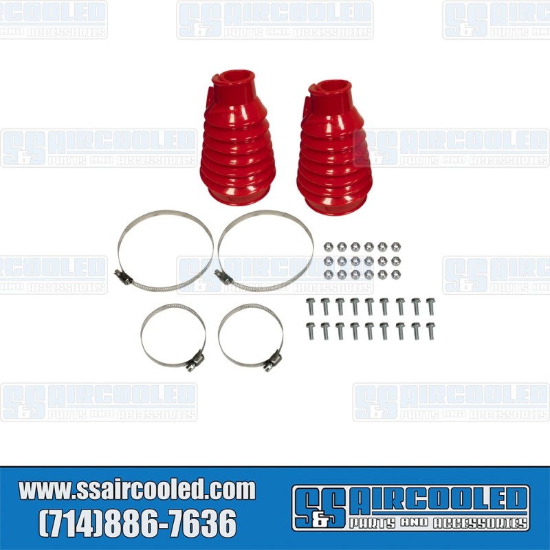 EMPI VW Axle Boot Kit, Swing Axle, Left and Right, Red, 00-9981-0, VW Bug, Ghia, Bus, Type 3