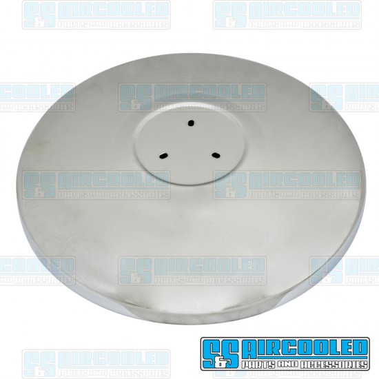 EMPI VW Hub Cap, 4-Lug, Flat Style w/Holes for Center Cap, Chrome, 10-1059-B EMPI VW Hub Cap, 4-Lug, Flat Style w/Holes for Center Cap, Chrome, 10-1059-B