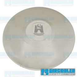 Hub Cap, 4-Lug w/Wolfsburg Logo, Chrome Hub Cap, 4-Lug w/Wolfsburg Logo, Chrome
