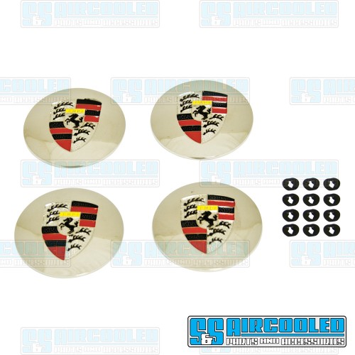Center Cap, 3-Prong w/Stuttgart Style Logo for Hub...