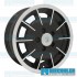 Wheel, Gasser, 15x5.5, 5x130 Pattern, Gloss Black w/Polished Spokes & Lip