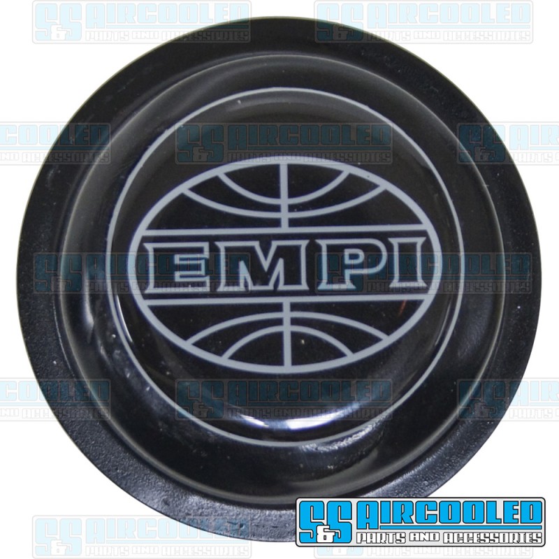 EMPI VW Center Cap, Rebel/Cosmo w/Logo, Black, 10-1097-0 EMPI VW Center Cap, Rebel/Cosmo w/Logo, Black, 10-1097-0