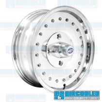 Wheel, Smoothie, 15x5.5, 4x130 Pattern, Polished w/o Holes