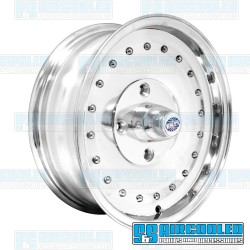 Wheel, Smoothie, 15x5.5, 4x130 Pattern, Polished w/o Holes