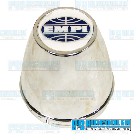  VW Center Cap, Smoothie/Revolver w/Logo, Chrome, 10-1099-0