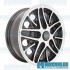 Wheel, Cosmo, 15x5.5, 5x205 Pattern, Gloss Black w/Polished Spokes & Lip