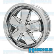 Wheel, Porsche 911 Alloy, 15x6, 5x130 Pattern, Polished Wheel, Porsche 911 Alloy, 15x6, 5x130 Pattern, Polished
