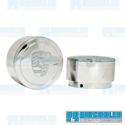 Center Cap, 911 Alloy/Gasser, Tall, Polished Center Cap, 911 Alloy/Gasser, Tall, Polished