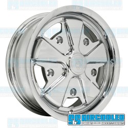 Wheel, Porsche 911 Alloy, 15x4.5, 5x205 Pattern, Chrome Wheel, Porsche 911 Alloy, 15x4.5, 5x205 Pattern, Chrome