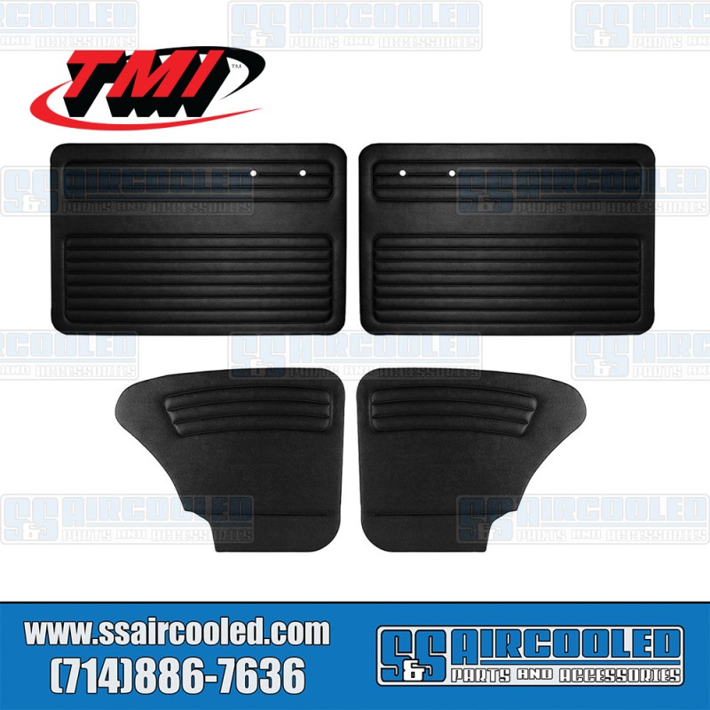 TMI Products VW Door Panels, Authentic Style, Full Set, Vinyl w/o Pockets, Black, 10-1123-11 TMI Products VW Door Panels, Authentic Style, Full Set, Vinyl w/o Pockets, Black, 10-1123-11