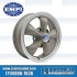 Wheel, Torque Star II, 15x4.5, 5x130 Pattern, Bronze w/Matte Silver Lip