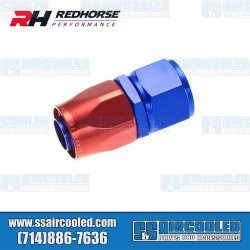 -6AN Straight Female Hose End, Blue/Red -6AN Straight Female Hose End, Blue/Red