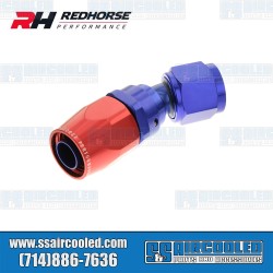 -6AN 30° Swivel Style Female Hose End, Blue/Red -6AN 30° Swivel Style Female Hose End, Blue/Red