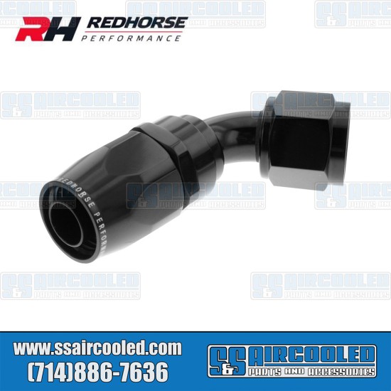 Redhorse Performance -8AN 60° Swivel Style Female Hose End, Black, 1060-08-2, VW Bug, Super Beetle, Ghia, Bus, Type 3, Thing, Vanagon Redhorse Performance -8AN 60° Swivel Style Female Hose End, Black, 1060-08-2, VW Bug, Super Beetle, Ghia, Bus, Type 3, Thing, Vanagon