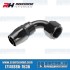 -8AN 90° Swivel Style Female Hose End, Black