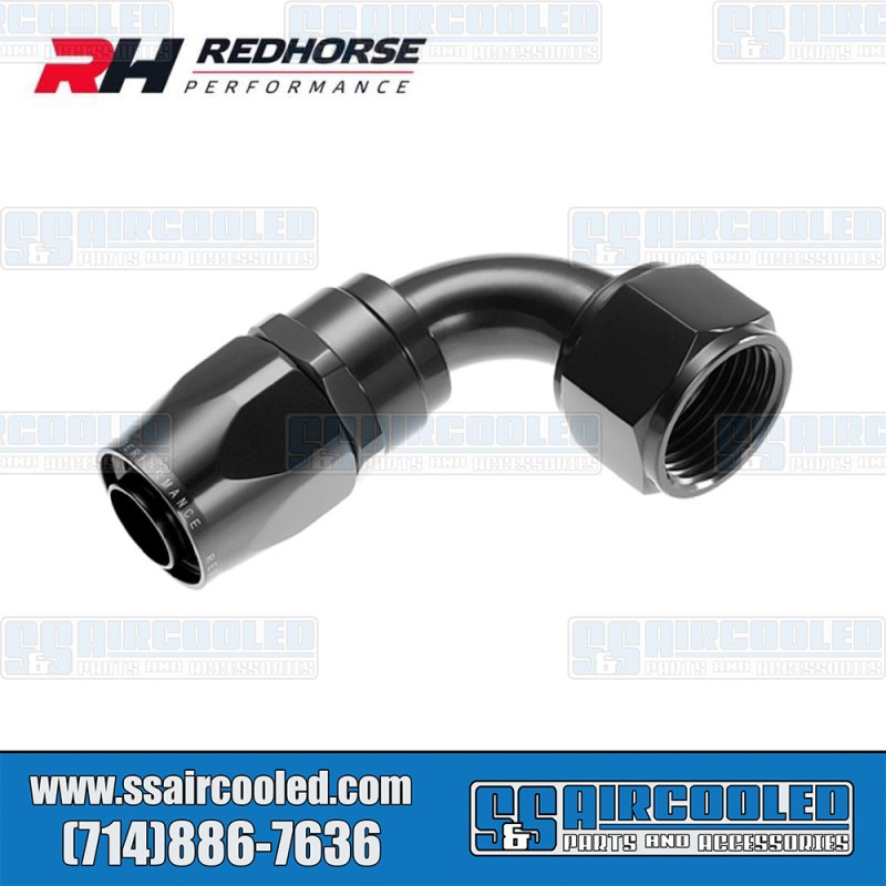 Redhorse Performance -6AN 90° Swivel Style Female Hose End, Black, 1090-06-2, VW Bug, Super Beetle, Ghia, Bus, Type 3, Thing, Vanagon Redhorse Performance -6AN 90° Swivel Style Female Hose End, Black, 1090-06-2, VW Bug, Super Beetle, Ghia, Bus, Type 3, Thing, Vanagon