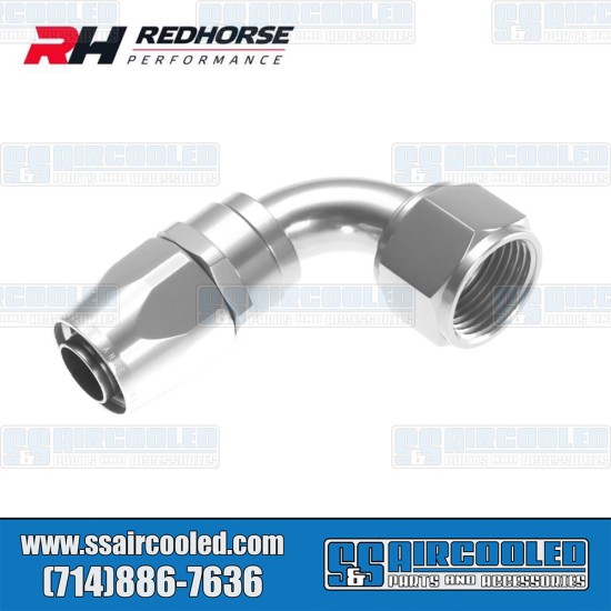 Redhorse Performance -8AN 90° Swivel Style Female Hose End, Silver, 1090-08-5, VW Bug, Super Beetle, Ghia, Bus, Type 3, Thing, Vanagon Redhorse Performance -8AN 90° Swivel Style Female Hose End, Silver, 1090-08-5, VW Bug, Super Beetle, Ghia, Bus, Type 3, Thing, Vanagon
