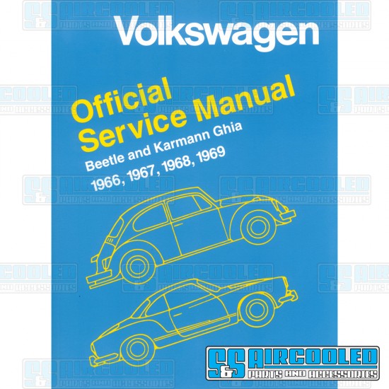 Bentley Publishing VW Repair Manual, Bug & Karmann Ghia 1966-1969, 11-0701-0