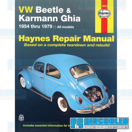  VW Repair Manual, VW Beetle & Karmann Ghia 1954-1979, 11-1070-0