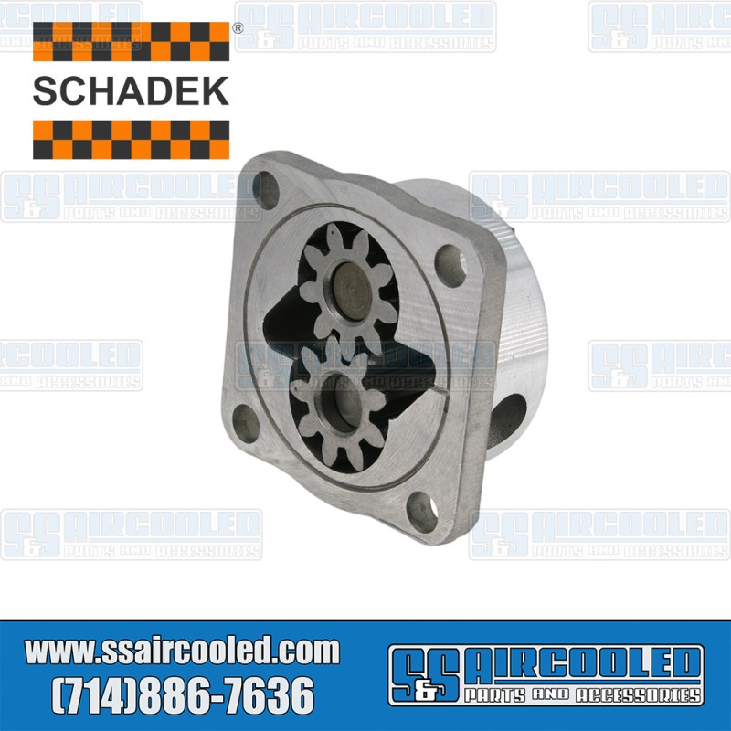 Schadek VW Oil Pump, 26mm Gears, 8mm Studs, Flat Camshaft, Aluminum, 111115107AKHD